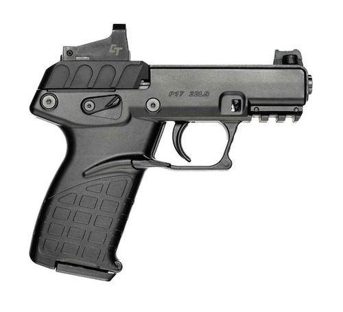 Kel-Tec P17 22 LR, 3.8" Threaded Barrel, Black, Crimson Trace Red Dot, 16rd