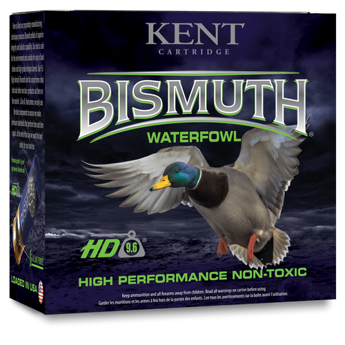 Kent Cartridge Waterfowl 12 Ga, 3", 1 3/8 oz, Bismuth, 5 Shot, 25Bx/10Cs