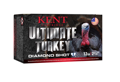 Kent Cartridge Ultimate Turkey 12 Ga, 2.75", 1 5/8 oz, Diamond 5 Shot, 10rd Box