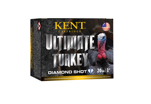 Kent Cartridge Ultimate Turkey 20 Ga, 3", 1 1/4 oz, Diamond 4 Shot, 10rd Box