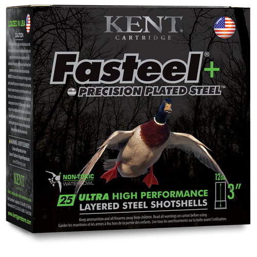 Kent Fasteel+ Bayou Blend 12 Ga, 3", 1 1/4 oz, 3x5 Shot, 100rd Box