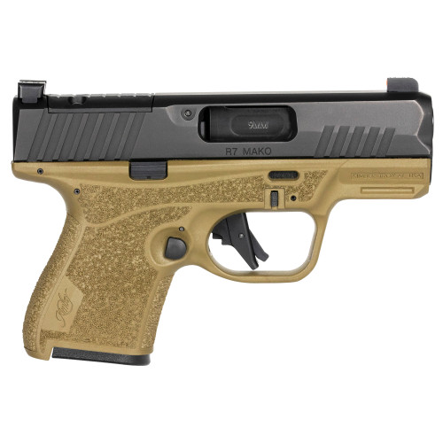 Kimber R7 Mako 9mm, 3.37" Barrel, Flat Dark Earth Frame, MFT Holster and Range Bag, 10rd