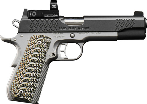 Kimber Aegis Elite Pro Venom 45 ACP, 5" Barrel, Silver Frame, Black Slide, Vortex Venom 6 MOA Sight, 8rd