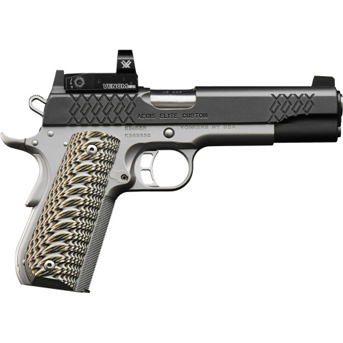 Kimber Aegis Elite Custom 9mm, 5" Barrel, Black Slide, G10 Grip, Vortex Venom Red Dot, 9rd