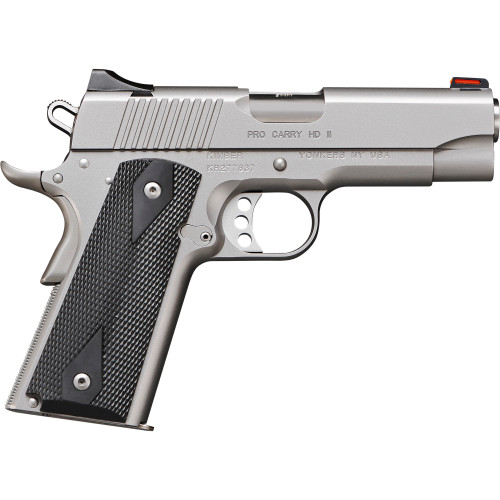 Kimber Pro Carry HD II 38 Super, 4" Barrel, Silver, CA Compliant, 9rd
