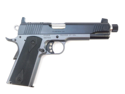 Kimber Custom LW Shadow Ghost 45 ACP, 5" Threaded Barrel, Black, Optic Ready, 8rd
