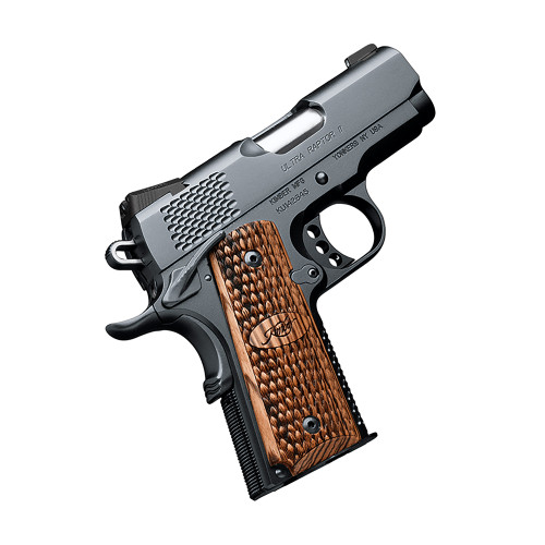 Kimber Ultra Raptor ll Custom Shop 45 ACP, 3" Barrel, Black, Wood Grip, 7rd