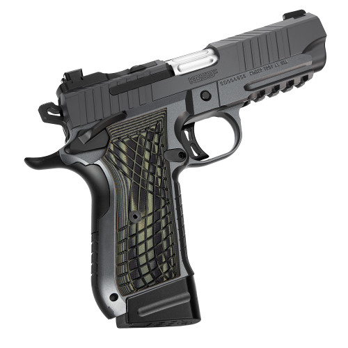 Kimber KDS9c 1911 9mm, 4" Barrel, Black, G10 Grip, Optic Ready, 10rd