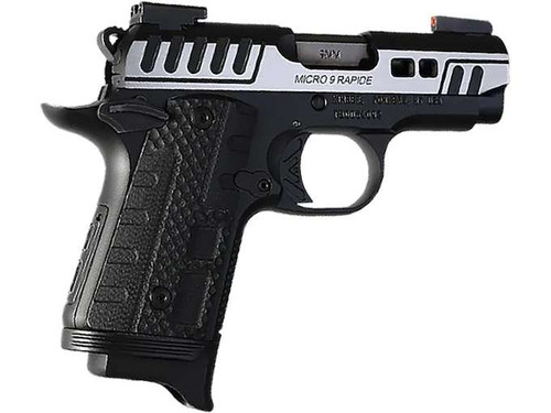 Kimber Micro Rapide Scorpius 9mm, 3.15" Barrel, Black and Silver, 7rd
