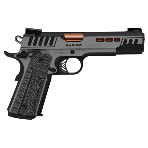 Kimber Rapide Dusk 1911 9mm, 5" Bronze Barrel, Black, G10 Grip, 9rd