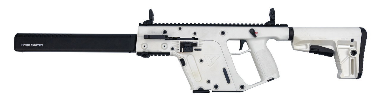 Kriss Vector Gen II Carbine Used .45 ACP, 16" Barrel, Defiance M4 Stock, Alpine White, 13rd