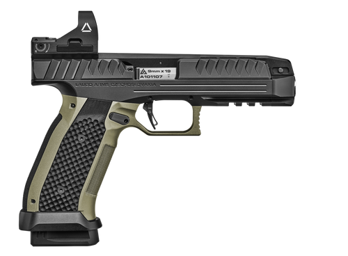 Laugo Alien Full Kit 9mm, 4.8" Barrel, Black/Green Finish, 17rd