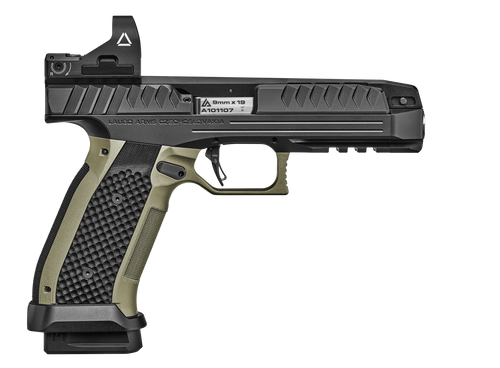 Laugo Alien Full Kit 9mm, 4.8" Threaded Barrel, Black/Green, 17rd