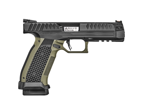 Laugo Alien Performance Kit 9mm, 4.8" Threaded Barrel, Black/Green Finish, 17rd