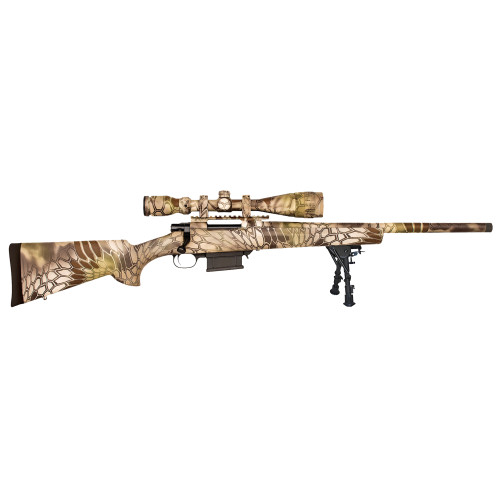 Howa Mini Action 6.5 Grendel, 20" Threaded Barrel, Kryptek Highlander, Gamepro 4-16x44 Scope, 5rd