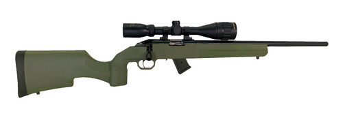 Legacy Sports M1100 22 LR, 18" Threaded Barrel, ODG, Includes 4-12x40 Scope, 10rd