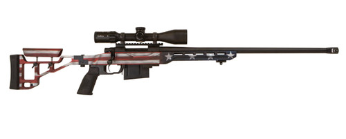 Legacy M1500 300 PRC, 24" Threaded Barrel, American Flag Cerakote, Includes 4-16x50mm Scope, 5rd
