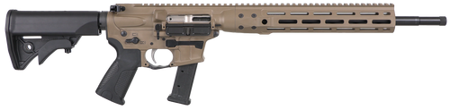 LWRC IC NINE 9mm, 16" Threaded Barrel, Flat Dark Earth, Adjustable Stock, 33rd