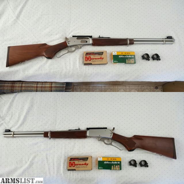 Marlin Model 336 Lever 30 30 Win 20 Barrel Stainless Walnut Stock Marlin