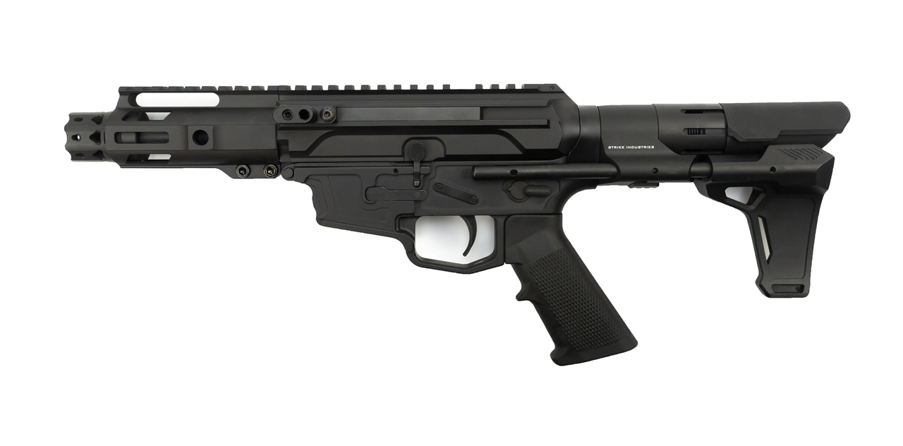 MCM Firearms DS9-S Side Charging Pistol, 9mm, 4.5" Barrel, MP5 Magazine, Black Cerakote