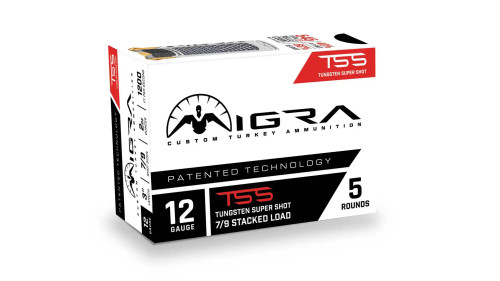 Migra Tungsten Super Shot 12 Ga, 3", 2 oz, 7/9 Shot, 5rd Box