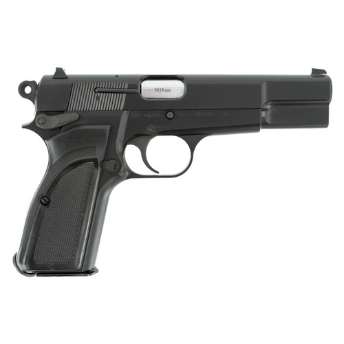 SDS Inglis L9A1 Hi-Power 9mm, 4.7" Barrel, Black, 3-Dot Sights, 15rd