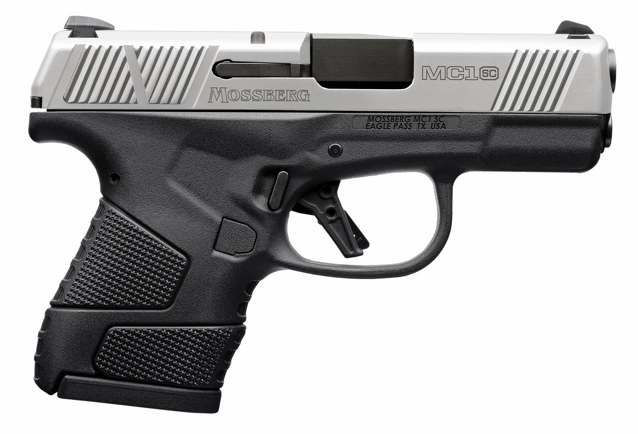 Mossberg MC1sc Sub-Compact 9mm, 3.4" Barrel, 2-Tone, Manual Safety, 3 Dot, 6rd-7rd Mags