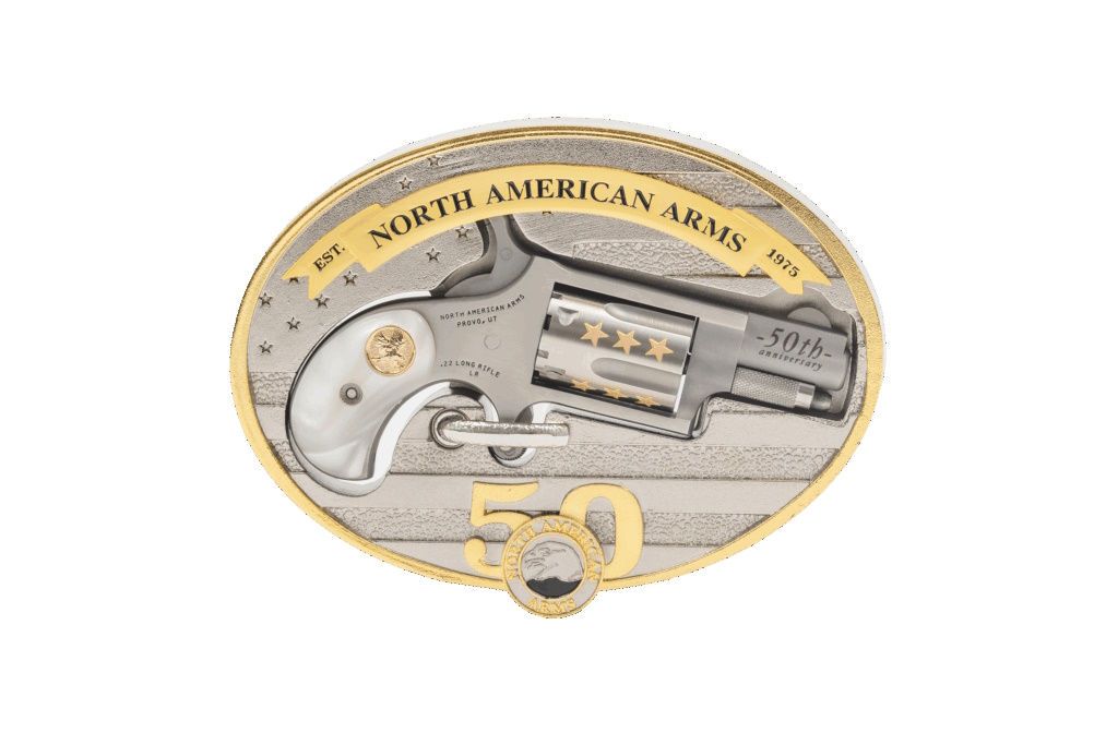NAA 50th Anniversary .22 LR Mini-Revolver w/ Belt Buckle