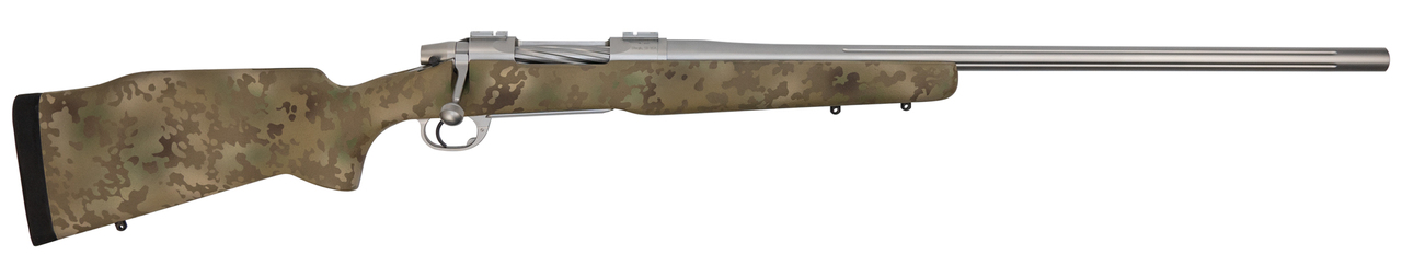 Nesika Long Range Bolt 7mm Rem Mag, 26" Barrel, Bell & Carlson Isreali Camo Stock, Stainless Steel, Repeater