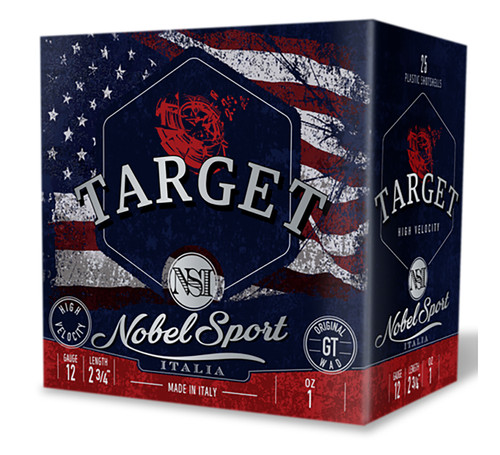 Nobel Sport Target 12 Ga, 2.75", 1 oz, 7.5 Shot, 250rd Box