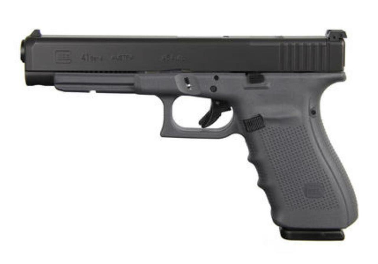 Glock 41 Gen4, 45ACP, 5.3", 10rd, MOS, Gray Frame