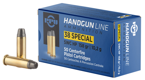Ppu Defense 38 Special 158gr Semi Wadcutter Hollow Point 50rd Box