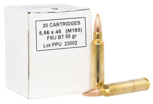 TR&amp;Z Metric Rifle 5.56x45mm, 55gr, Full Metal Jacket Boat-Tail, 1000Bx