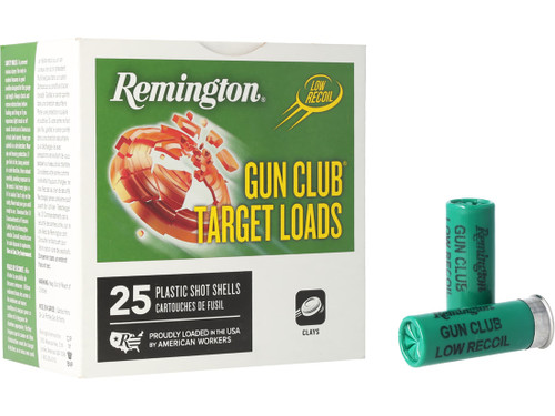 Remington Gun Club STS 12 Ga, 2.75", 1 1/8 oz, #8, 25Bx/10Cs