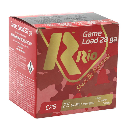 Rio Game Load Heavy Field 28 Ga, 2.75", 3/4 oz, 250rd Case