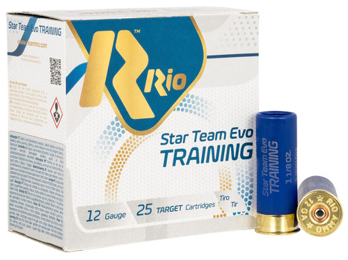 Rio Star Team EVO Target Load 12 Ga, 2.75", 1 1/8 oz, 7.5 Shot, 25Bx/10Cs
