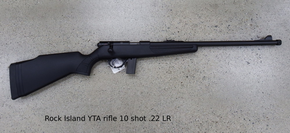 Rock Island Armory Yta Black Parkerized Bolt Action Rifle 22 Long Rifle 18 13"