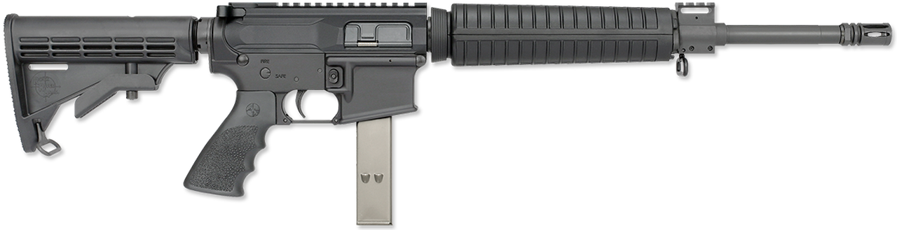Rock River Arms LAR-9 Mid Length A4 9mm Carbine AR-15 9mm 16" Barrel, 6 Posption CAR Stock Black, 30rd