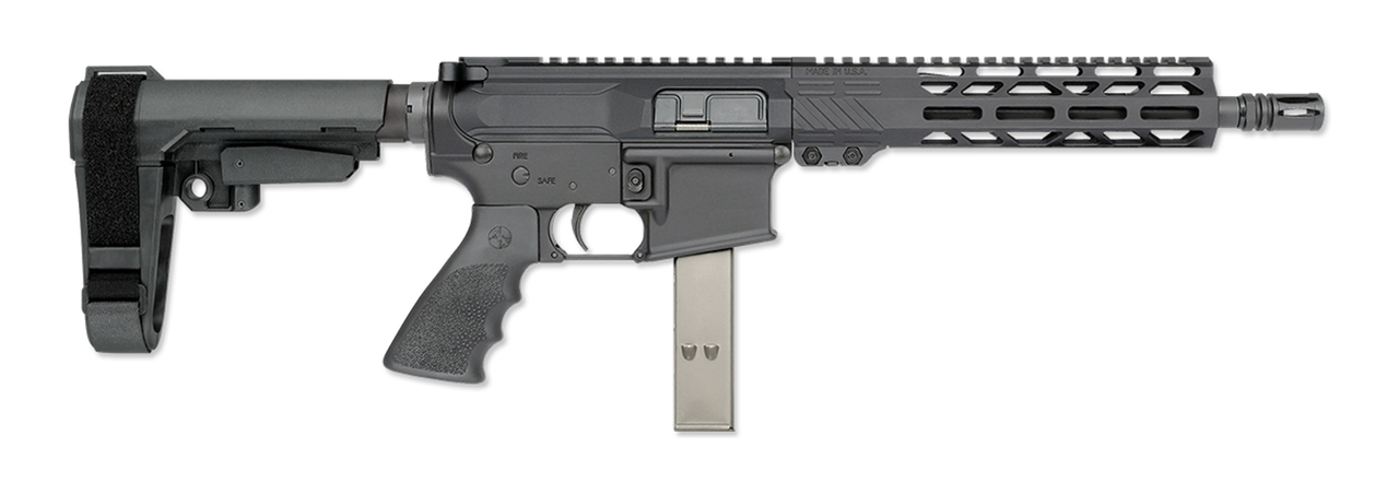 Rock River Arms LAR-9 9mm, 10.5" Barrel, MLOK, SBA3 Brace, Black, 32rd