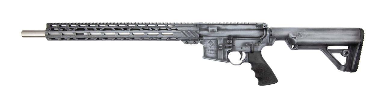 Rock River Arms Varmint AR-15 5.56/223 20" Heavy Barrel, RRA Operator Buttstock, 20 Rd Mag, Rockote Grey Distressed Finish