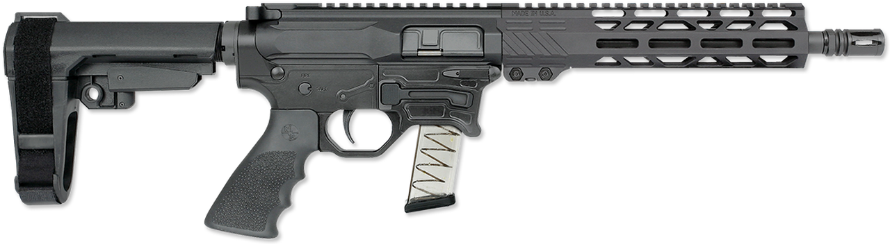 Rock River Arms BT9G 9mm 10.5" AR-15 Pistol W/SBA3 Brace AR-15, 2 Stage Trigger