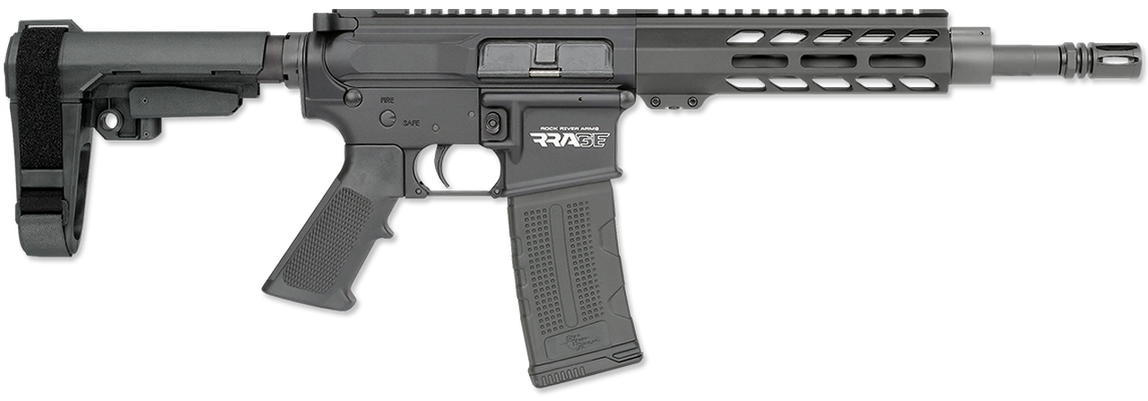 Rock River Arms RRAGE AR-15 Pistol 5.56/223 10.5" Barrel W/SBA3 Brace, 30rd Mag