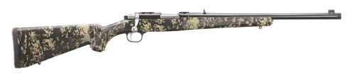 Ruger 77/357 357 Magnum, 18.5" Threaded Barrel, Kryptek Obskura Nox Camo, Black Rec, 5rd