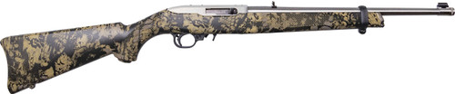 Ruger 10/22 22 LR, 16.12" Threaded Barrel, Kryptek Nox Camo, Stainless Rec, 10rd