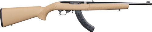 Ruger 10/22 Takedown 22 LR, 16.4" Threaded Barrel, Tan, Black Rec, 25rd