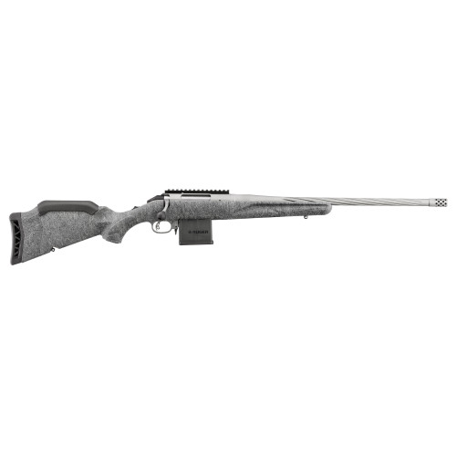 Ruger American Rifle Gen 2 223 Remington, 20" Threaded Barrel, Gray Splatter, 10rd