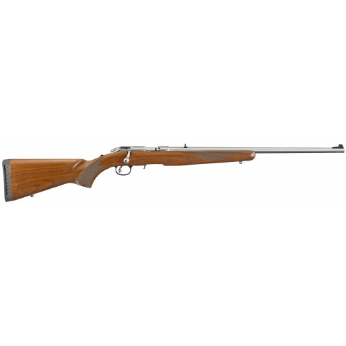 Ruger American TALO Exclusive 17 Hornady Magnum Rimfire, 22" Barrel, Satin Walnut, Silver Rec, 9rd