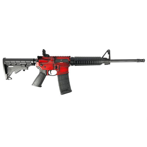 Ruger AR-556 5.56x45mm, 16.1" Barrel, Red Distressed, M4 Style, 30rd