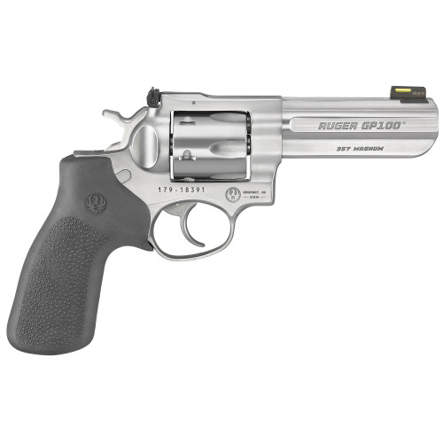 Ruger GP100 TALO Edition 357 Magnum, 4.2" Barrel, Silver Frame, Black Rubber Grip, 6rd