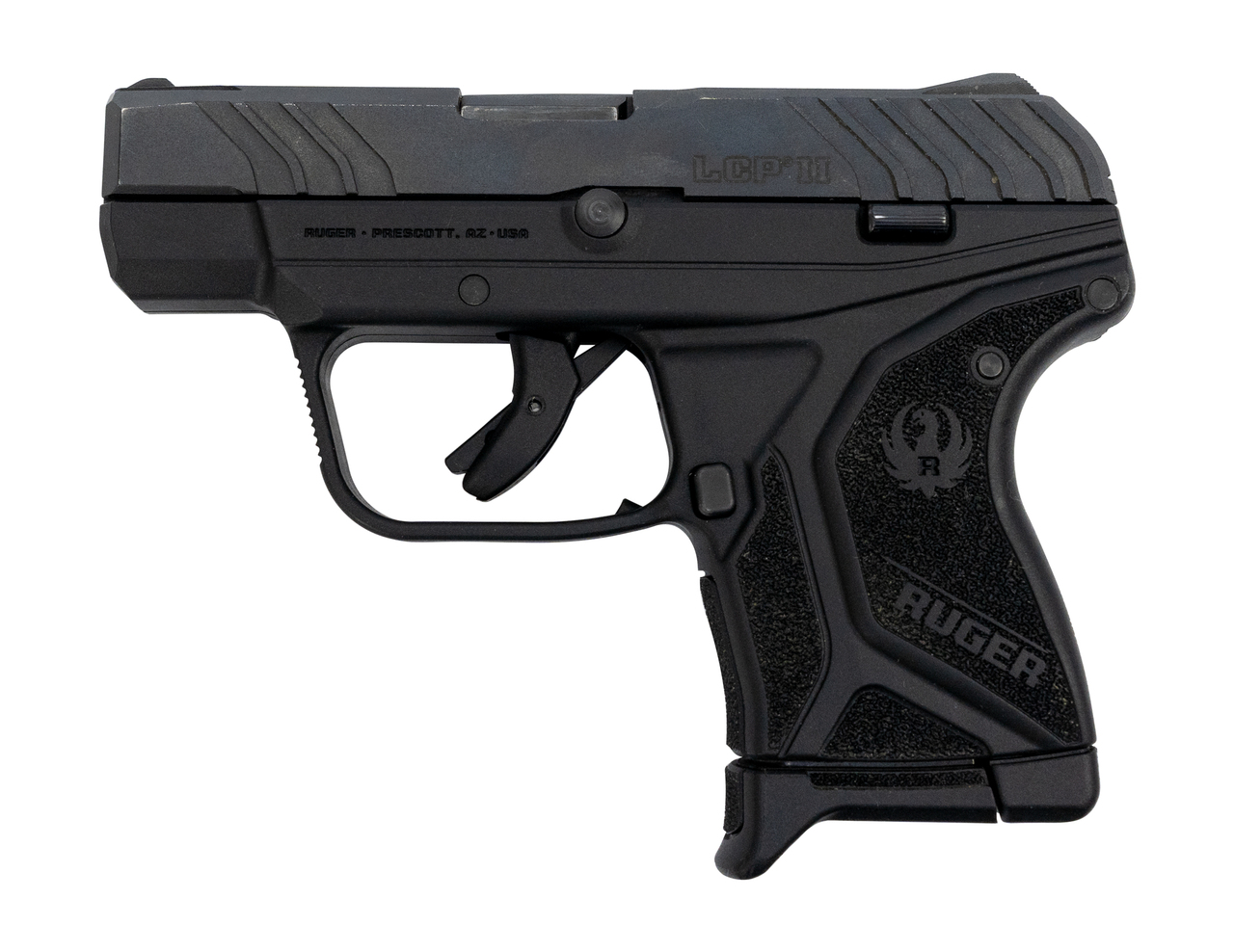 Ruger LCP II 380 Used .380 ACP, 2.75" Barrel, Improved Trigger, Fixed Sights, Black, 6rd
